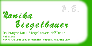 monika biegelbauer business card